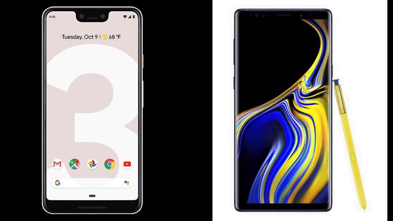 Google Pixel 3 XL Vs Samsung Galaxy Note 9