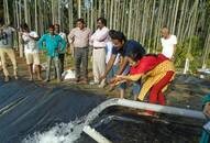 Karnatakas waterman drilling 20,000 borewells dry double farmers income  recharge wells