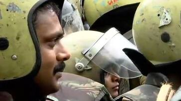 Two women going for Darshan in Sabarimala Temple