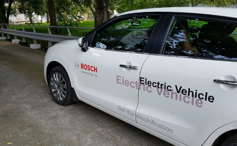 Bosch All-Electric Solution invented convertible Electrical car