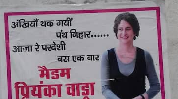 riyanka Vadra's disappearance poster in Rae Bareli