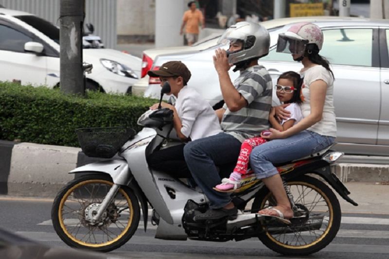 Penalties imposed on half Helmet