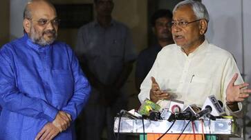 Nitish kumar met BJP President Amit shah on his residence