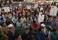 Delhi Transport Corporation strike better pay union workers protest minimum wage