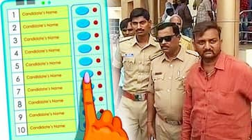 Karnataka by-election Ballari Congress candidate VS Ugrappa supporter shares selfie casting vote arrested