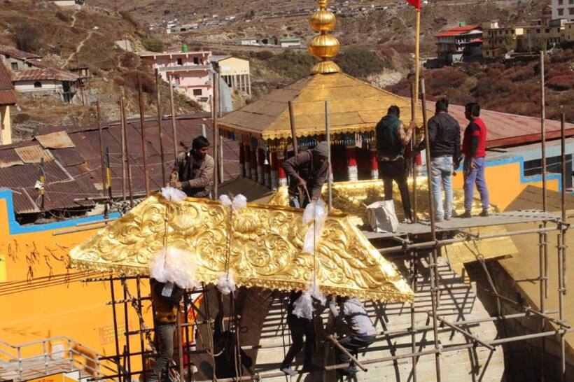 धनतेरस पर बद्रीनाथ को मिली सोने की छत