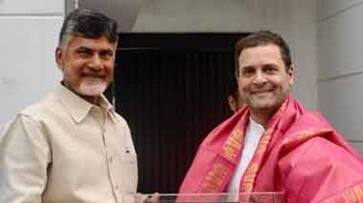 TDP tie-up Congress leaders Andhra Pradesh quit Chandrababu Naidu Rahul Gandhi