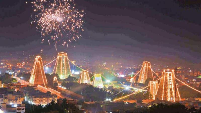 barani deepam lightned in thiruvannamalai