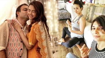 Surveen Chawla already into prenatal yoga poses see pictures