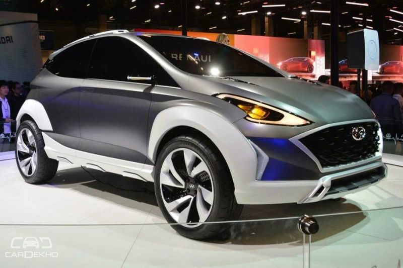 Hyundai Saga concept debuts Could launch as i20 based electric SUV in 2019