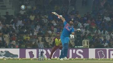 Watch: Rishabh Pant's stunning one-handed six in India-West Indies 3rd T20I