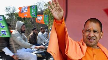 Yogi on motorcycle