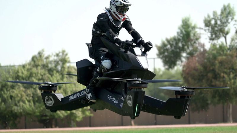 Hoverbikes may soon patrol streets of Dubai as police test flying motorbikes