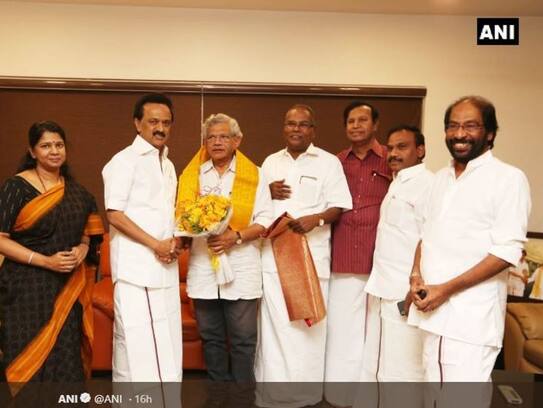 Sitaram Yechury meets Stalin