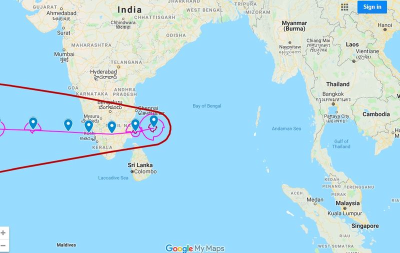 There may be continuous rainfall but no harms for northern Tamilnadu