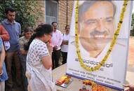 Despite in mourning Ananth Kumar's wife Tejaswini  plants sapling green initiative Karnataka