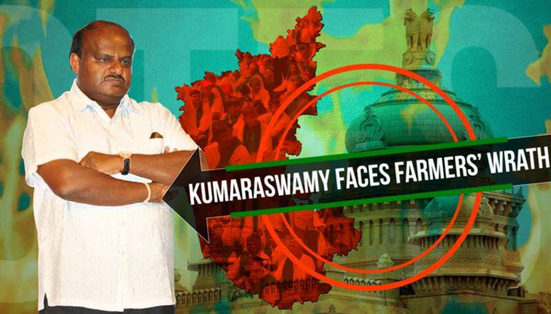 Kumaraswamy farmers protest demanding higher MSP Sugarcane Karnataka