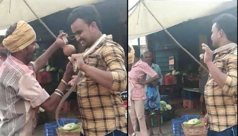 Andhra man cobra around his neck dies of snake bite video Nellore