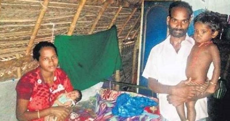 Pragnant lady delivery baby girl during Gaja Cyclone