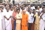 Ayyappa devotees in Ramanathapuram stage protest against police atrocities in Sabarimala