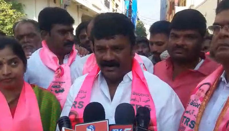 Huzurabad Bypoll: minister talasani srinivas yadav election campaign at veenavanka mandal