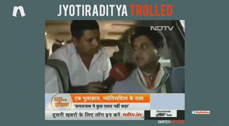 Jyotiraditya Scindia Congress Kamal Nath journalist TV reporter Muslim