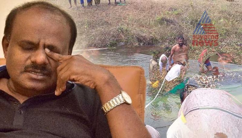 CM HD Kumaraswamy announces 5 lakh Rs to Mandya Bus accident victims families