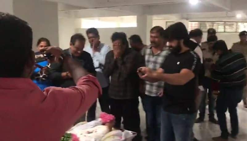 Actor politician  Ambareesh passes away KGF actor Yash turns cameraperson Vikram hospital video