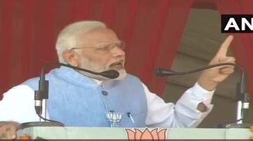 narendra modi targeted congress over ram mandir issue