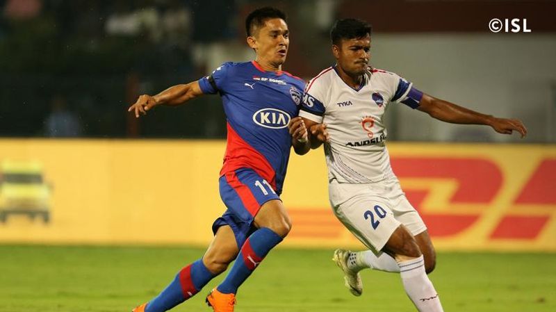 ISL 2018 Bengaluru FC beat Delhi Dynamos by 1-0 tribute to Sunil Chhetri