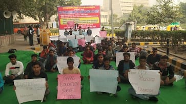 NIT Uttarakhand  200 students protest Jantar Mantar demand permanent campus