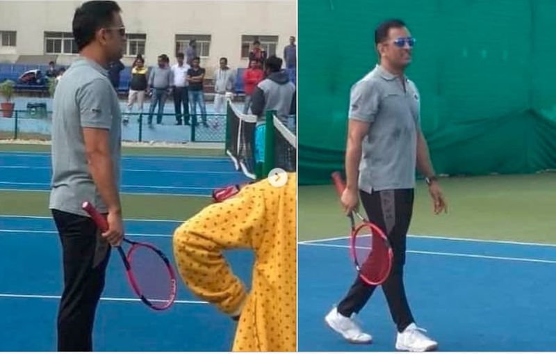 MS Dhoni crowned champion at local tennis tournament in Ranchi