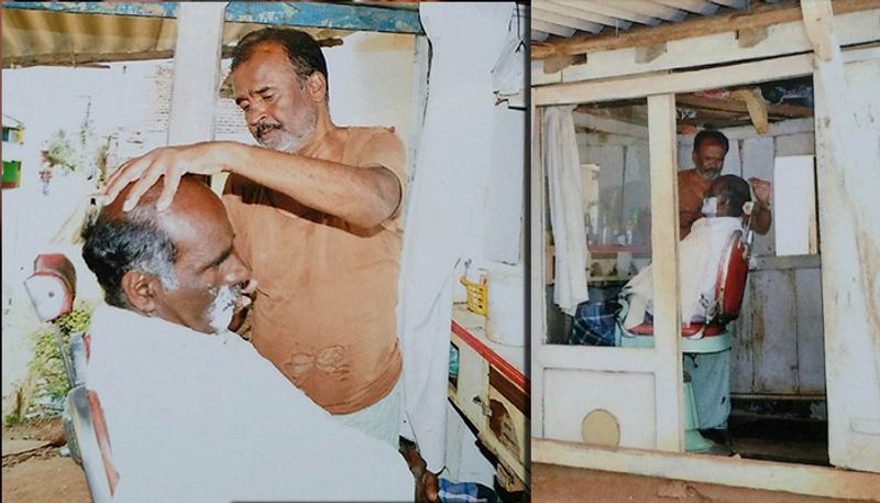 theatre artist SN Rangaswamy who became Barber later selected for Rajyotsava Award