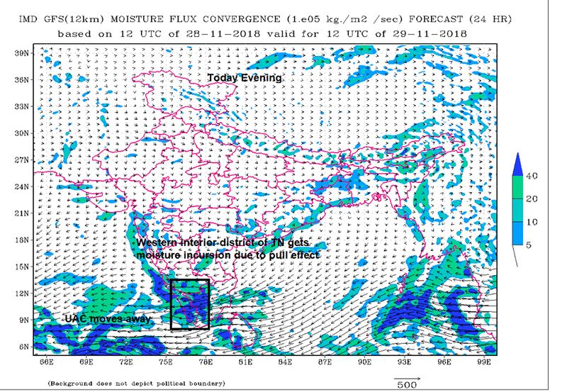 Heavy rain next two days at Delta