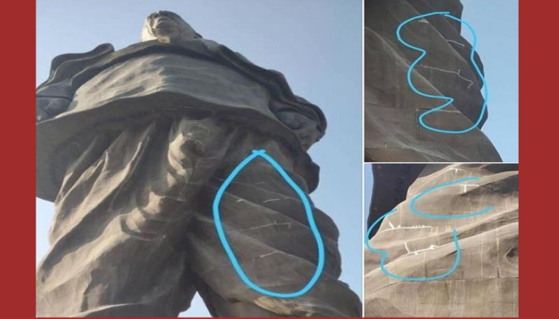 Statue of Unity has not developed cracks as suggested on social media