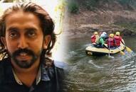 Kerala-based man Sandeep missing Chikkamagalur Hariharpur-Tunga river karnataka video