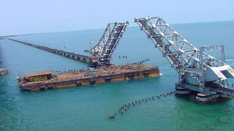 Pamban rail bridge damage