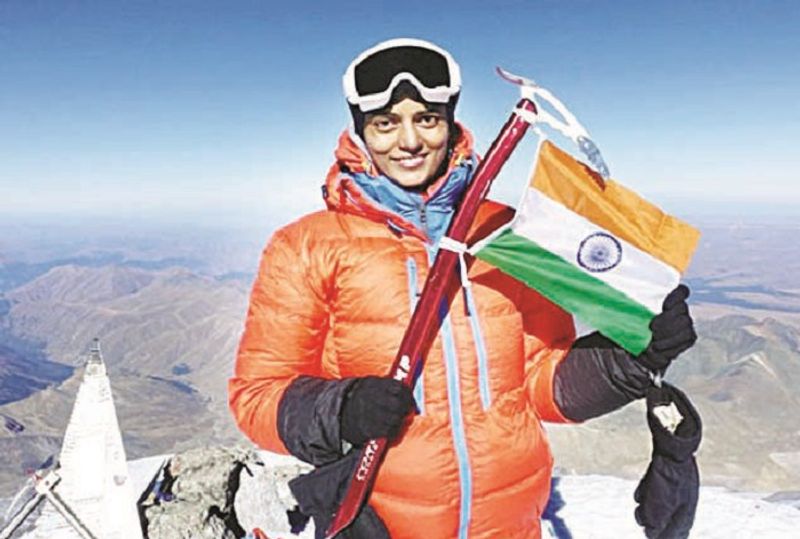 Kodagu girl climbed Mount Elbrus and creates  a world record