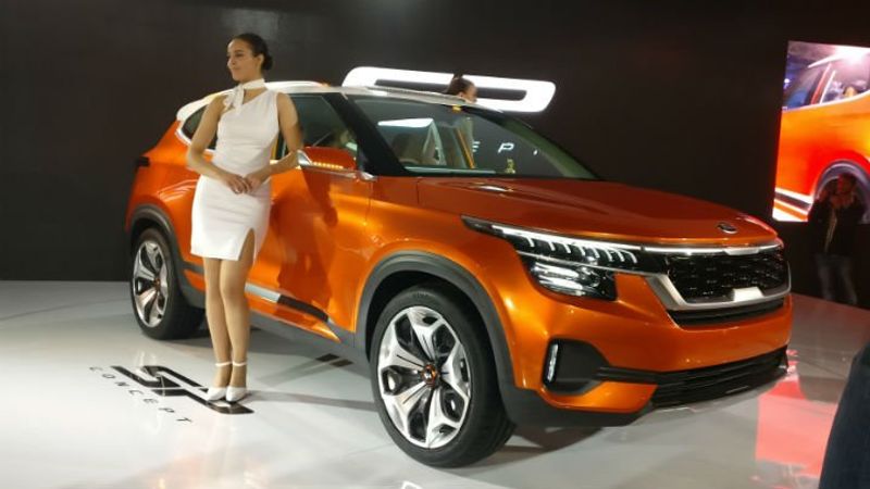 Maruti Brezza Competitor Kia SP concept SUV car to be launched soon