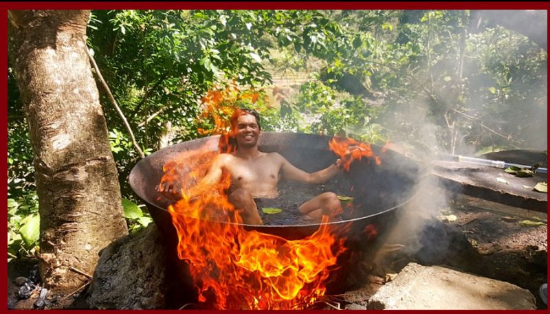 world's most primitive hot tub bath