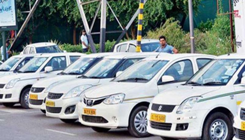 RTO officers raid Private taxi non removed child lock bellary karnataka