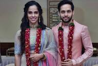 Shutlur saina nehwal ties knot with parupalli kashyap says just married