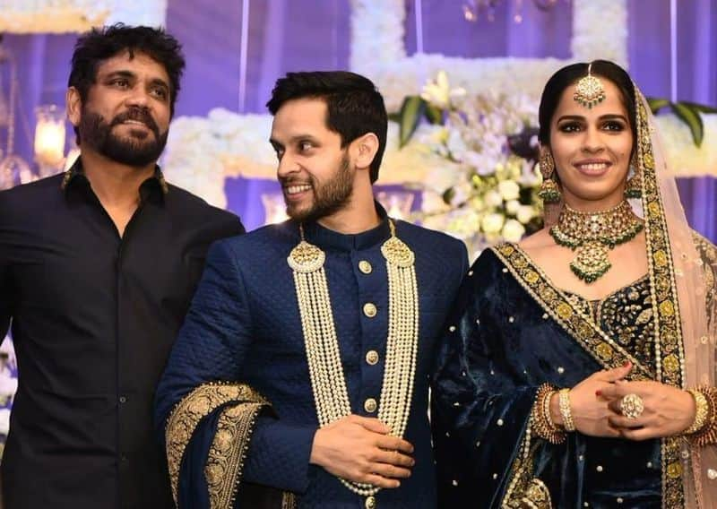 Badminton stars Saina Nehwal and Parupalli Kashyap Wedding reception held at Hyderabad