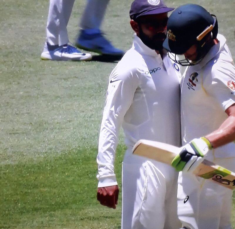 virat kohli and tim paine sledged each other