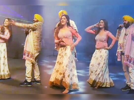 SAPNA CHAUDHARY BHANGRA DANCE VIDEO WITH DALER MEHNDI