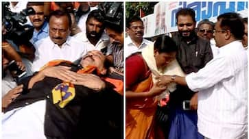 Kerala BJP leader Padmanabhan shifted hospital Sobha Surendran takes over