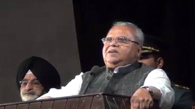 जम्मू कश्मीर के गवर्नर मलिक की दो टूक, 'कोई  गोलियां चलाएगा तो सुरक्षा बल गुलदस्ता नहीं देंगे'