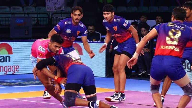 Pro Kabaddi 2018 Jaipur Pink Panthers Vs Dabang Delhi match ends in a tie