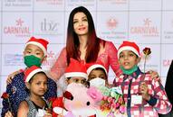 Aishwarya Rai Bachchan plays Santa Claus in red lehenga for cancer survivors