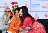 Aishwarya Rai Bachchan plays Santa Claus in red lehenga for cancer survivors